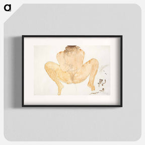 アートポスター-Study of a Nude, legs apart
 - イェール大学アートギャラリー Poster.