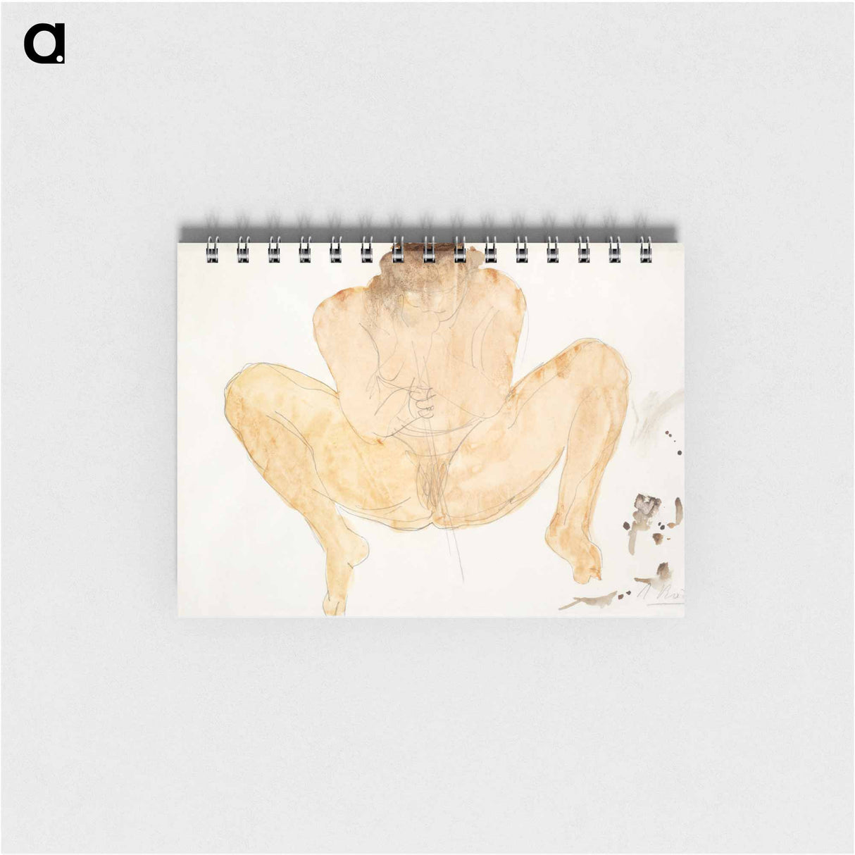アートメモ帳-Study of a Nude, legs apart
 - イェール大学アートギャラリー Memo.