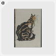 アートポストカード-Chat Assis
 - ボストン公共図書館 Postcard.