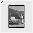 アートポストカード-Entrance to Ship Locks at Bonneville Dam
 - ラッセル リー Postcard.