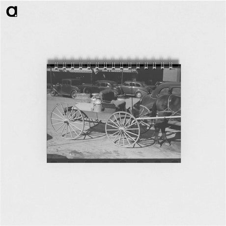 アートメモ帳-Farmer's Wagon in Town
 - ラッセル リー Memo.