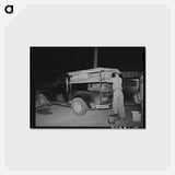 アートポストカード-Early Morning Market, San Angelo
 - ラッセル リー Postcard.
