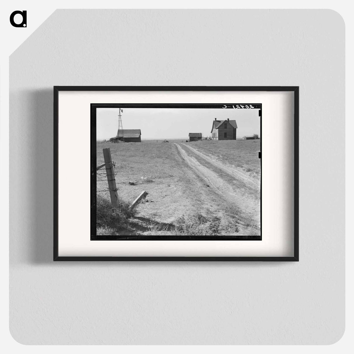 Abandoned farmhouse in Columbia Basin - Dorothea Lange Poster.