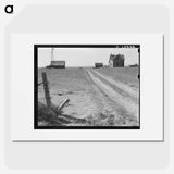 Abandoned farmhouse in Columbia Basin - Dorothea Lange Poster.