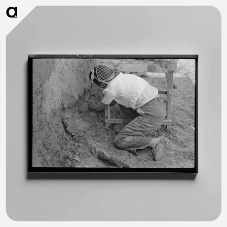 アートパネル-Chamisal Plastering
 - ラッセル リー Canvas.