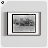 Untitled photo, possibly related to: The threshing of oats - Dorothea Lange Poster.