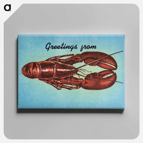アートパネル-Greetings From
 - ボストン公共図書館 Canvas.