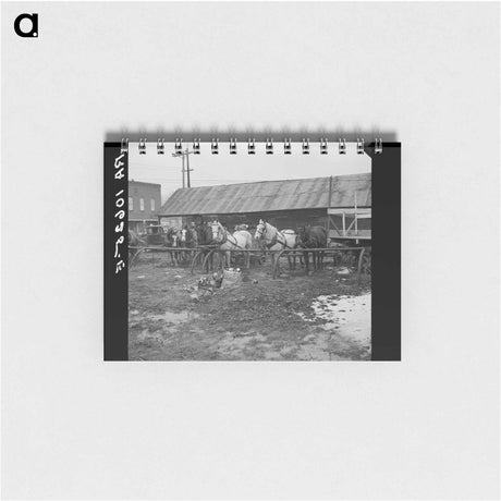 アートメモ帳-Horses at Joy, Illinois
 - ラッセル リー Memo.