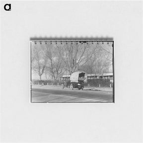 アートメモ帳-Texans earning their way westward, bound for a new start in Oregon - ドロテア ラング Memo.