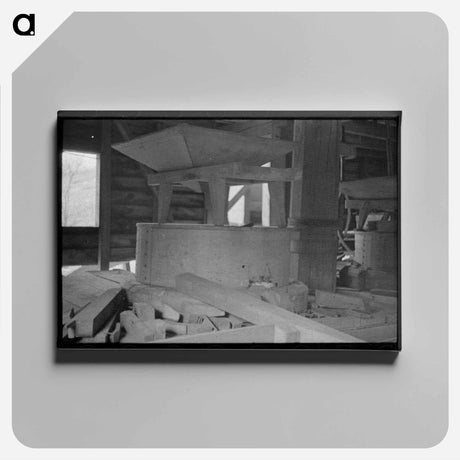 アートパネル-Old Gristmill Hopper, Virginia
 - ラッセル リー Canvas.