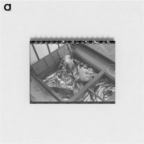 アートメモ帳-Unloading Salmon, Astoria
 - ラッセル リー Memo.