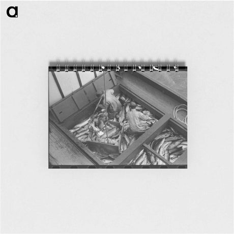 アートメモ帳-Unloading Salmon, Astoria
 - ラッセル リー Memo.