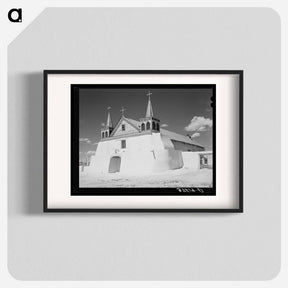 アートポスター-Isleta Church
 - ラッセル リー Poster.