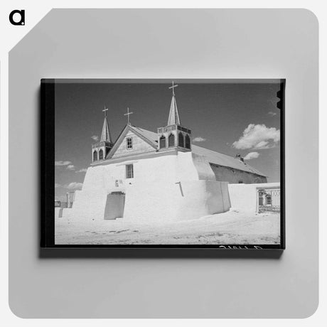アートパネル-Isleta Church
 - ラッセル リー Canvas.