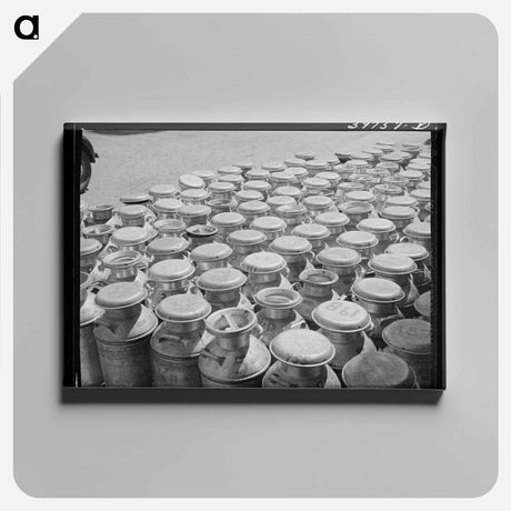 アートパネル-Dairymen's Milk Cans
 - ラッセル リー Canvas.