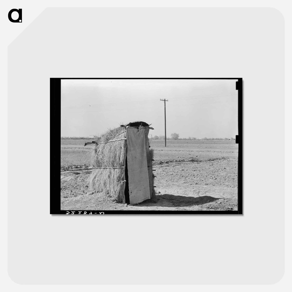 アートポストカード-Straw Privy, Texas
 - ラッセル リー Postcard.