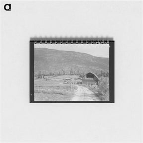 アートメモ帳-Father's farm in foreground, son's place adjoining - ドロテア ラング Memo.