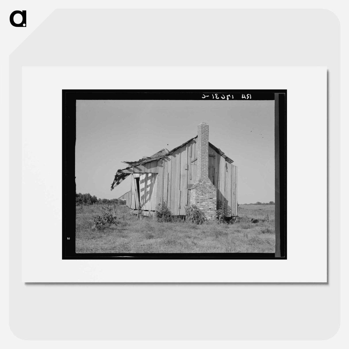 Untitled photo, possibly related to: An abandoned tenant cabin of the Mississippi Delta - Dorothea Lange Poster.