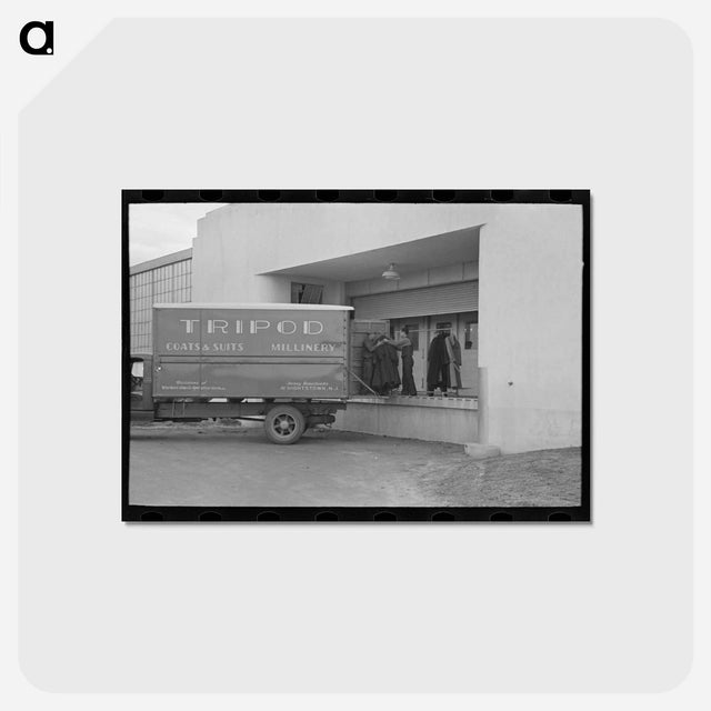 アートポストカード-Factory Truck Delivery
 - ラッセル リー Postcard.