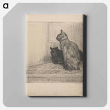 アートパネル-Deux chats sur un meuble
 - ボストン公共図書館 Canvas.