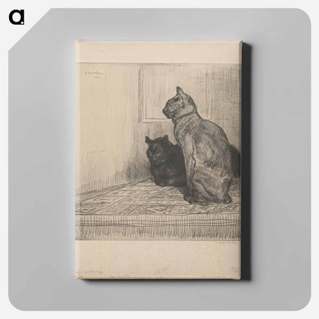 アートパネル-Deux chats sur un meuble
 - ボストン公共図書館 Canvas.
