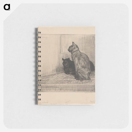 アートメモ帳-Deux chats sur un meuble
 - ボストン公共図書館 Memo.