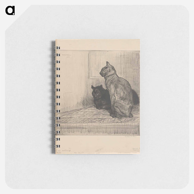 アートメモ帳-Deux chats sur un meuble
 - ボストン公共図書館 Memo.