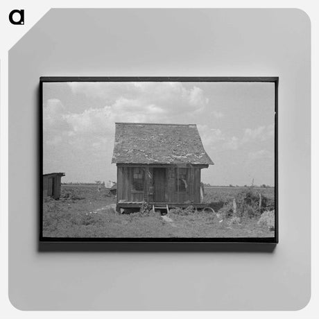 アートパネル-Front Porch of Sharecropper Cabin
 - ラッセル リー Canvas.