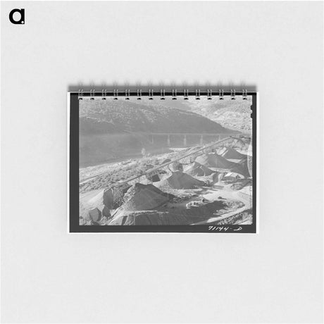 アートメモ帳-Gravel Conveyor, Shasta Dam
 - ラッセル リー Memo.