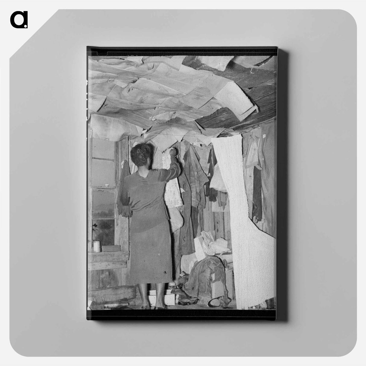 アートパネル-Sharecropper Shack Storage
 - ラッセル リー Canvas.