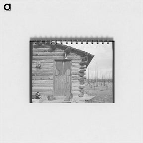 アートメモ帳-Log home. Farm established six years ago. Priest River Peninsula, Bonner County, Idaho. - ドロテア ラング Memo.