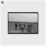 アートポストカード-Cutting Hay, Lake Dick Project
 - ラッセル リー Postcard.