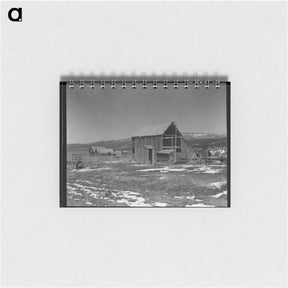 アートメモ帳-Farm buildings in the purchase area. Widtsoe, Utah. - ドロテア ラング Memo.