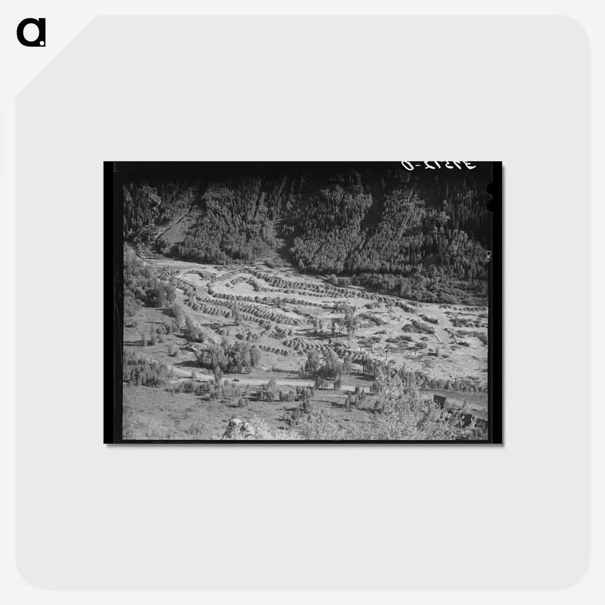 アートポストカード-Telluride Gold Mill Tailings Pit
 - ラッセル リー Postcard.