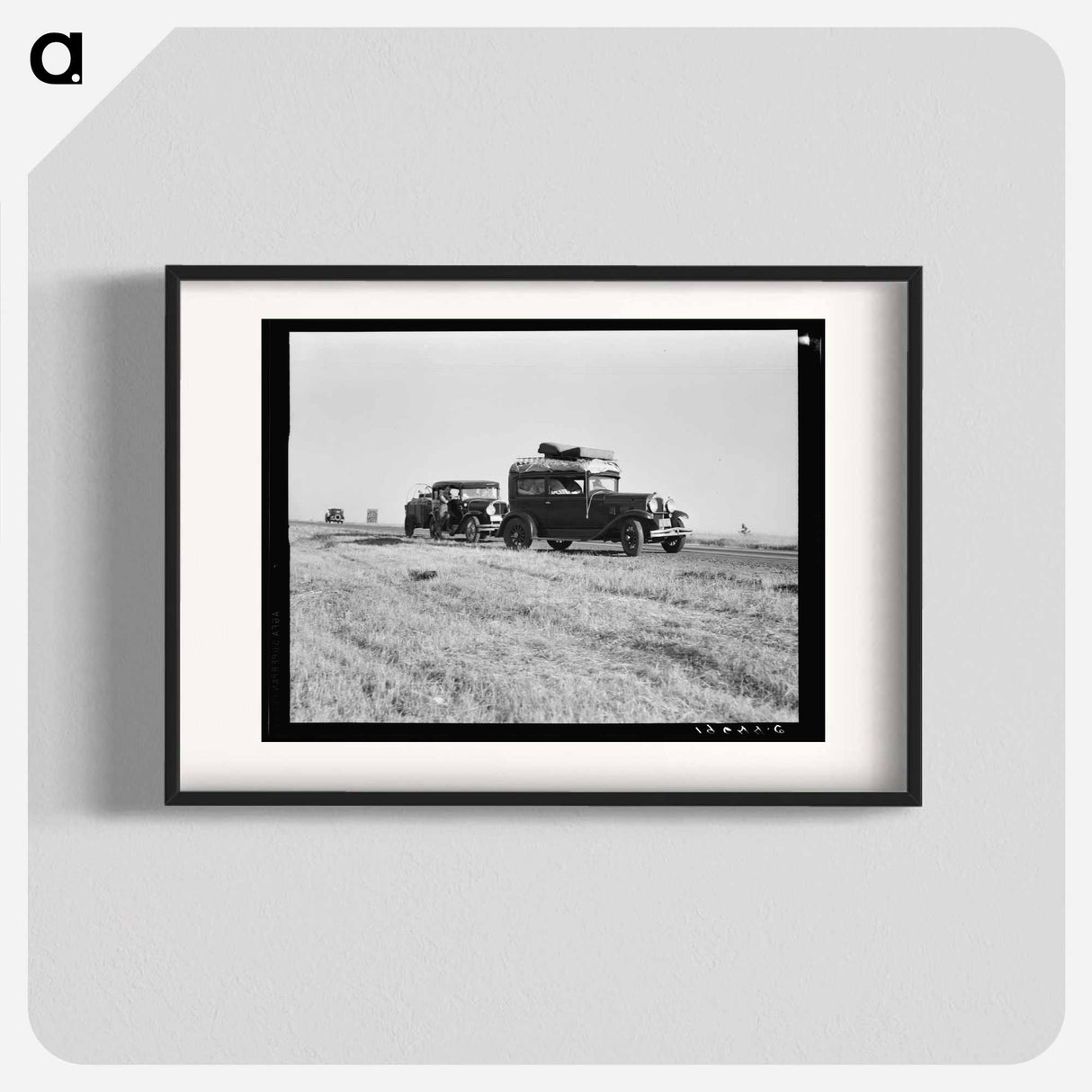 Between Tulare and Fresno - Dorothea Lange Poster.