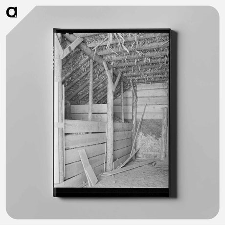 アートパネル-Feed Barn of Black Canyon Project
 - ラッセル リー Canvas.