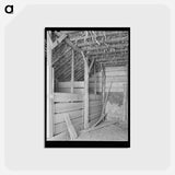 アートポストカード-Feed Barn of Black Canyon Project
 - ラッセル リー Postcard.