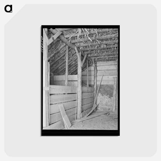 アートポストカード-Feed Barn of Black Canyon Project
 - ラッセル リー Postcard.