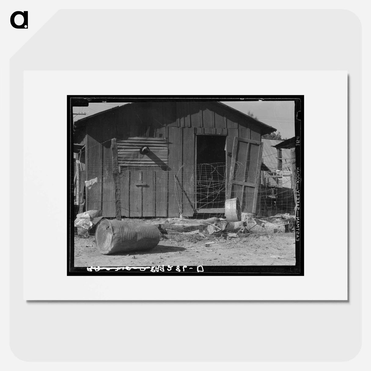 Slums of Brawley, California - Dorothea Lange Poster.