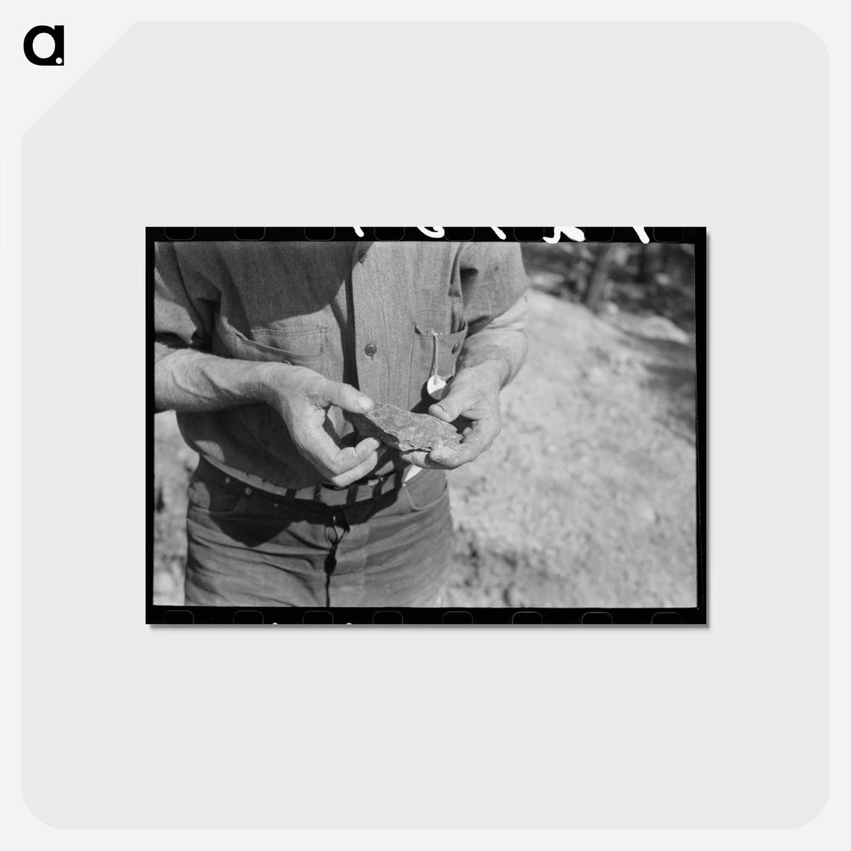 アートポストカード-Pinos Altos Prospector
 - ラッセル リー Postcard.