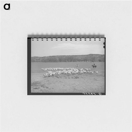 アートメモ帳-Ranchman and Goats
 - ラッセル リー Memo.