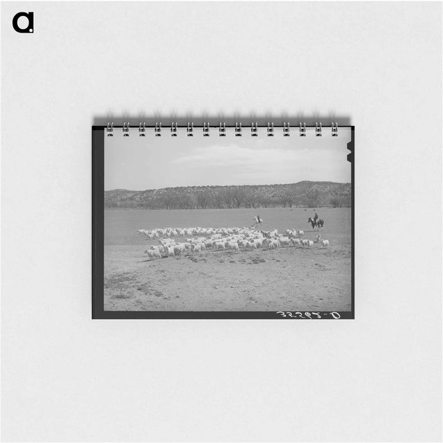 アートメモ帳-Ranchman and Goats
 - ラッセル リー Memo.