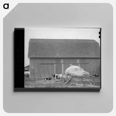 アートパネル-Barnyard Scene
 - ラッセル リー Canvas.