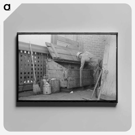 アートパネル-Oiler at Locker
 - ラッセル リー Canvas.