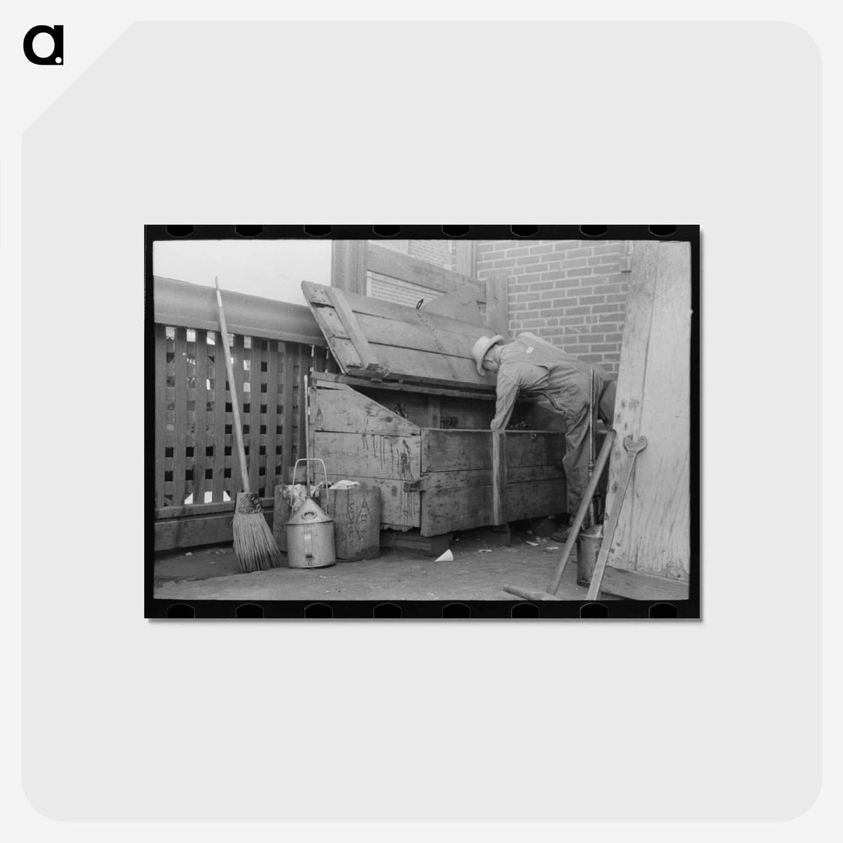 アートポストカード-Oiler at Locker
 - ラッセル リー Postcard.