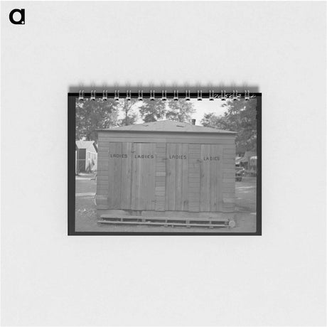アートメモ帳-Cabin-Trailer Camp Sanitary Facilities
 - ラッセル リー Memo.