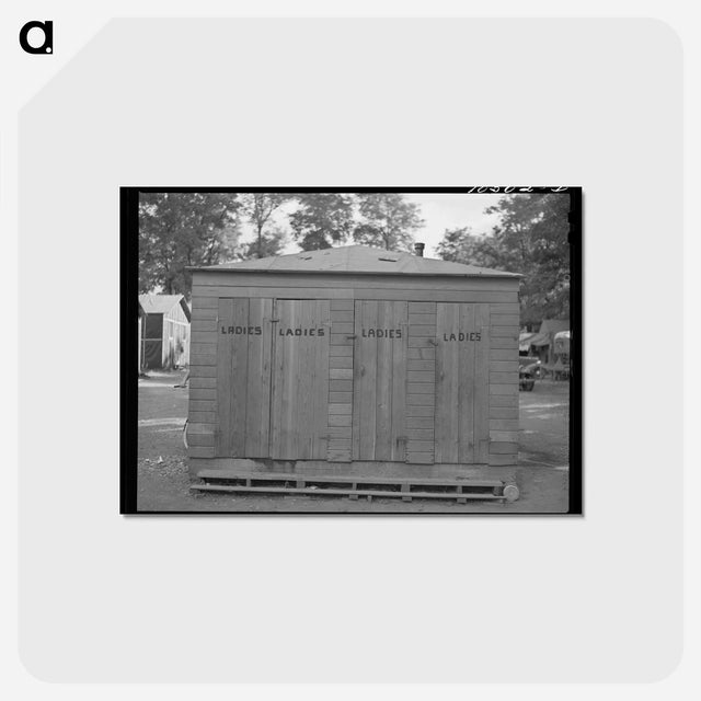 アートポストカード-Cabin-Trailer Camp Sanitary Facilities
 - ラッセル リー Postcard.