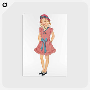 アートポストカード-Gloria Paper Doll Outfits
 - ボストン公共図書館 Postcard.