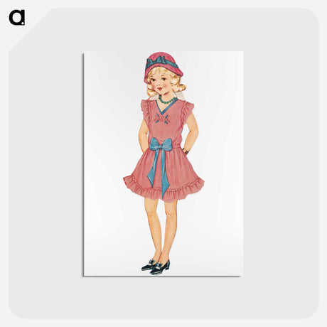アートポストカード-Gloria Paper Doll Outfits
 - ボストン公共図書館 Postcard.
