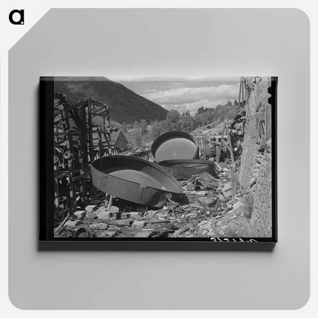 アートパネル-Remains of Gold Mill
 - ラッセル リー Canvas.